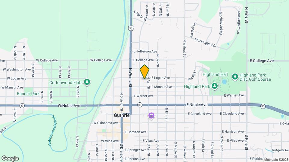 315 East Logan Avenue, Unit Guthrie Mapa y Detalles de la Ubicación