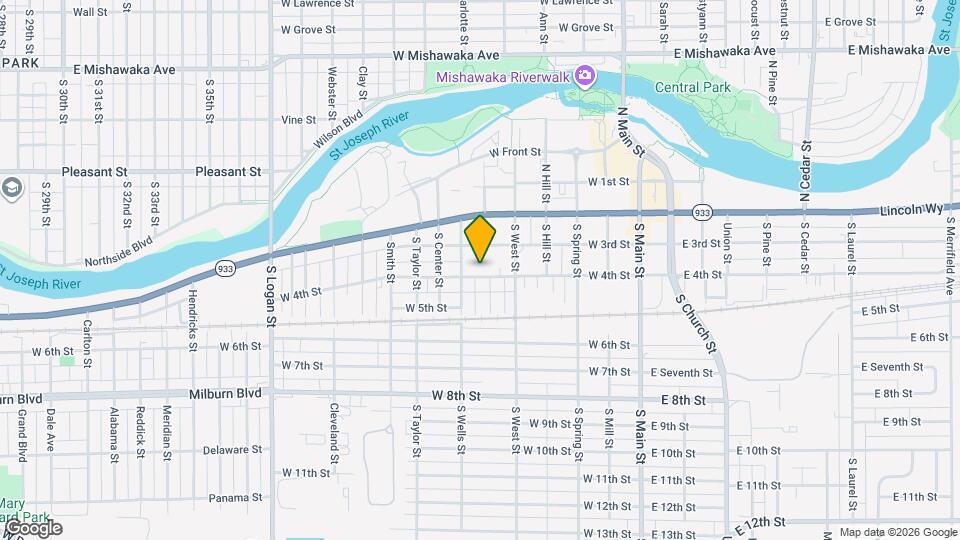 536 W 4th St Map and Location Details