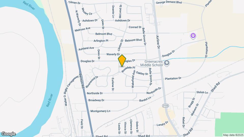 2503 Rosedale Pl Map and Location Details