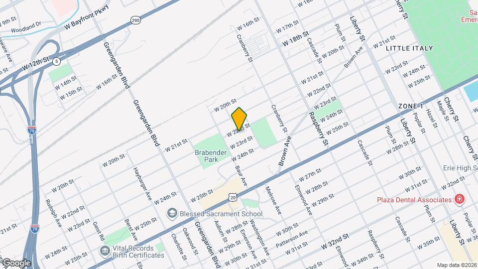 1331 W 22nd St Map and Location Details