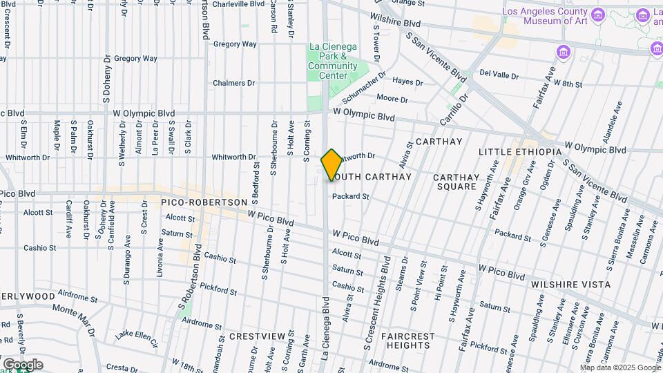 1198 La Cienega Blvd Map and Location Details