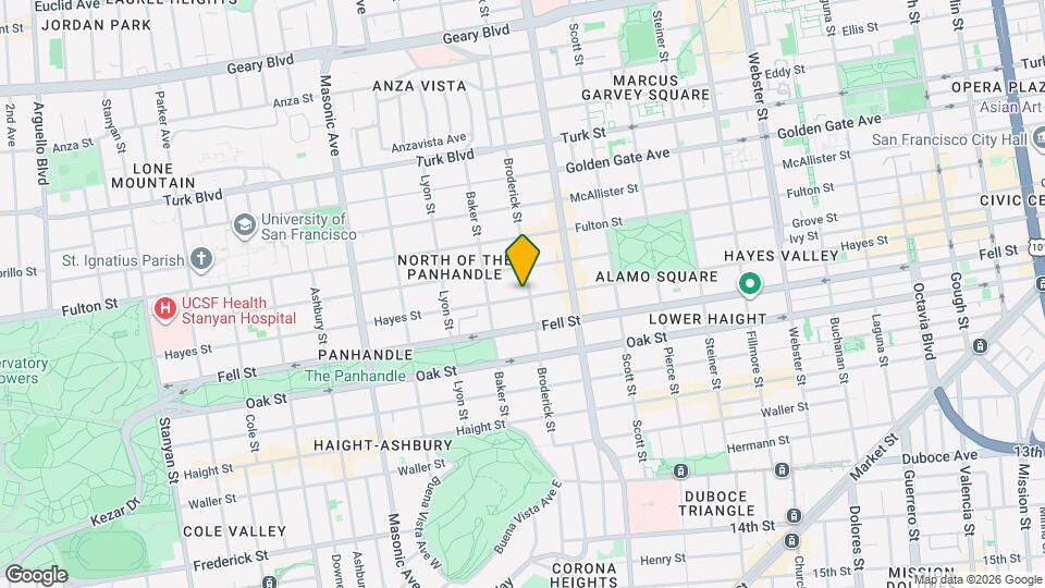 1412 Hayes St Map and Location Details