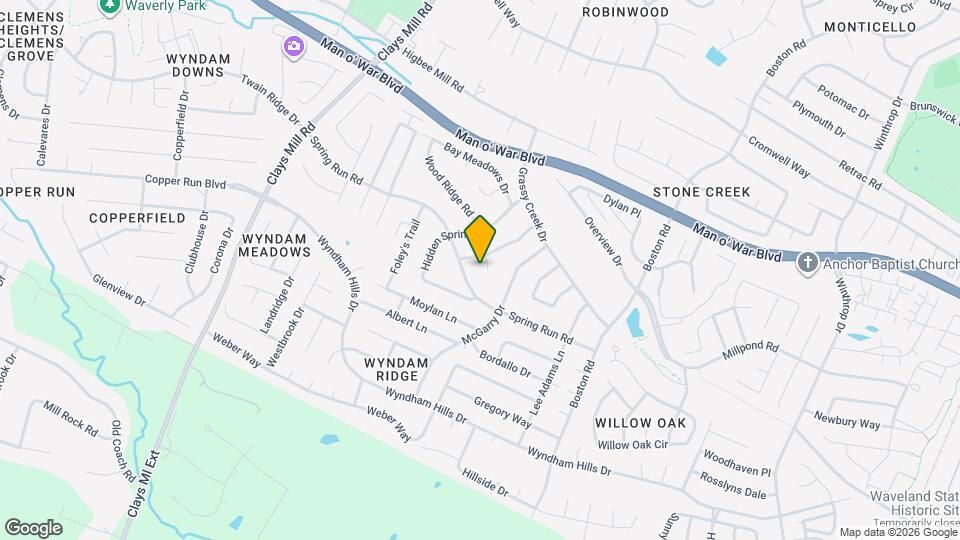 3805 Wedgewood Ct Map and Location Details