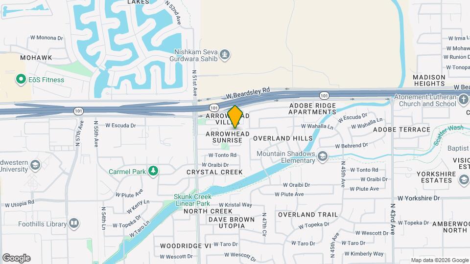 4911 W Wahalla Ln Map and Location Details
