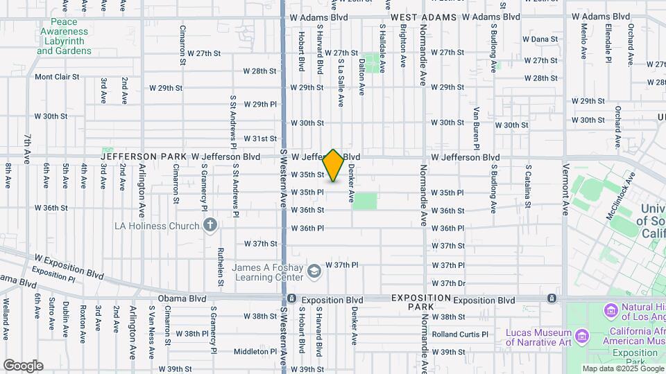 1591 W 35th Pl Map and Location Details