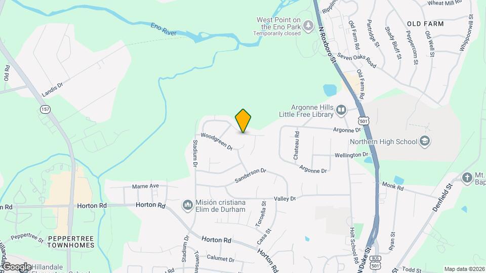 811 Woodside Park Ln Map and Location Details