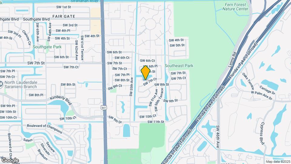 5300 SW 7th Ct Map and Location Details