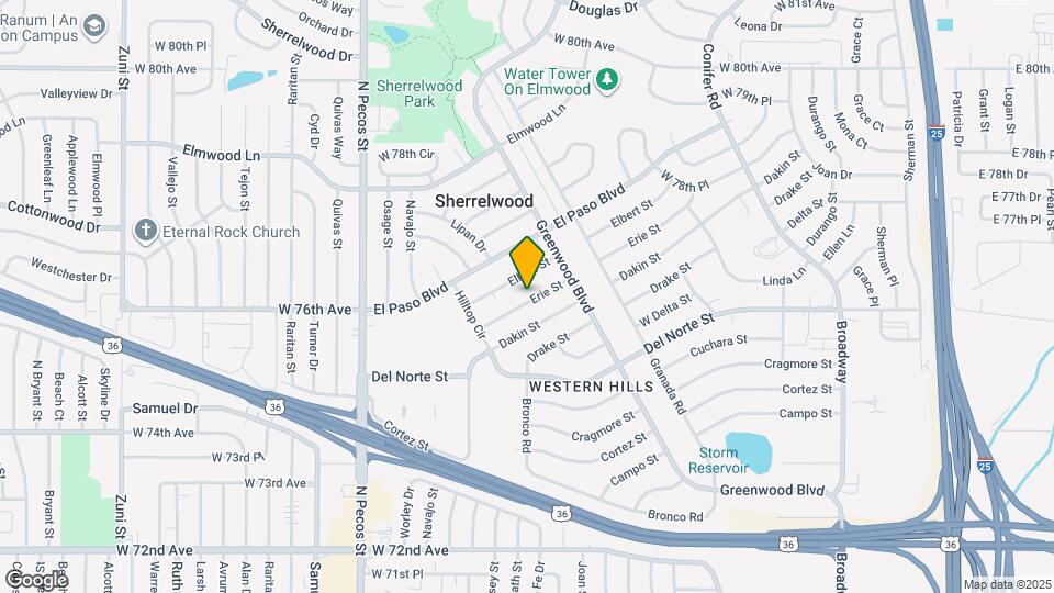 1031 Erie St Mapa y Detalles de la Ubicación