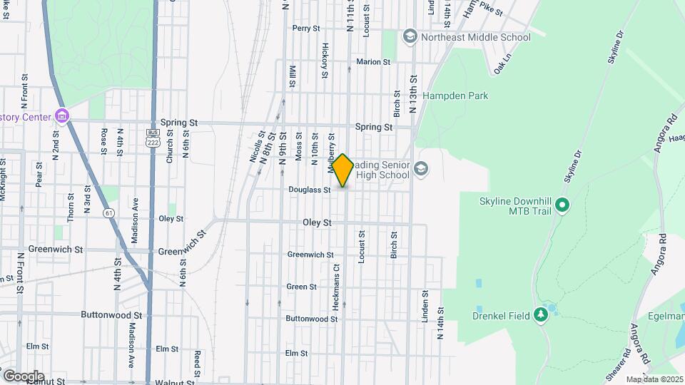754 N 11th St Map and Location Details