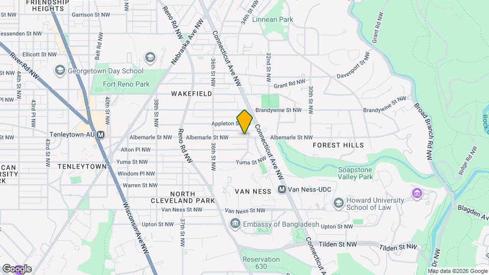 3503 Albemarle St NW Map and Location Details