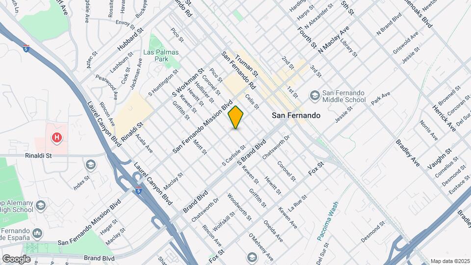 1042 Hollister St Map and Location Details