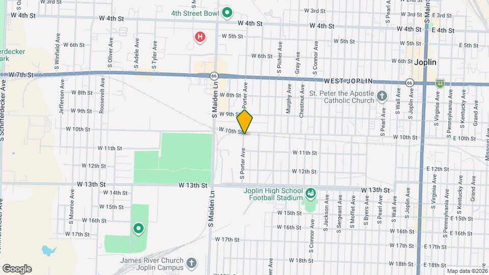 1029 S Porter Ave Map and Location Details