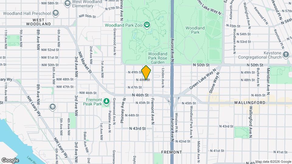 609 N 48th St Map and Location Details