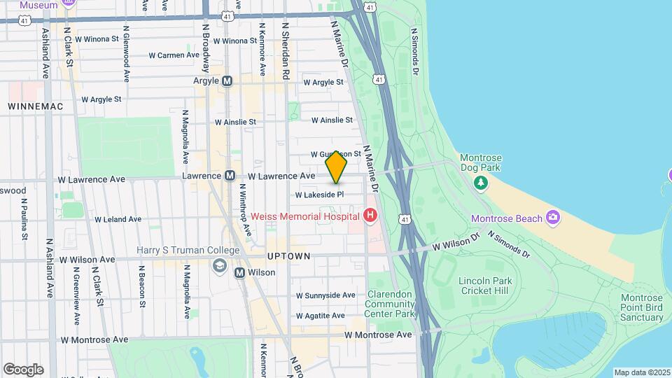 844 W Lakeside Pl-Unit -2W Map and Location Details