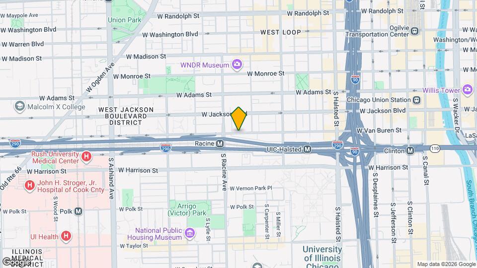 1131 W Van Buren St Mapa y Detalles de la Ubicación