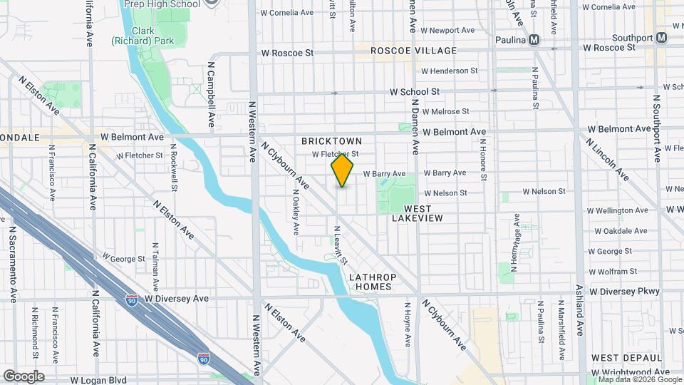 3035 N Leavitt St Map and Location Details