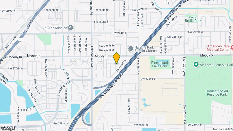 13383 Southwest 270th Street Map and Location Details