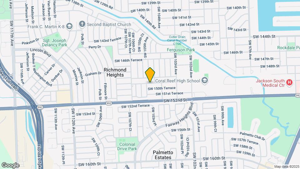 10450 SW 149th Terrace Map and Location Details