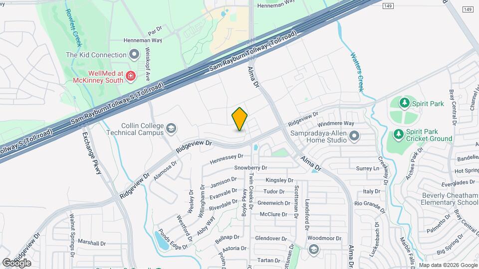 1504 Lake District Dr Map and Location Details