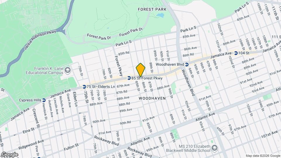8518 Jamaica Ave, Unit 2 Map and Location Details