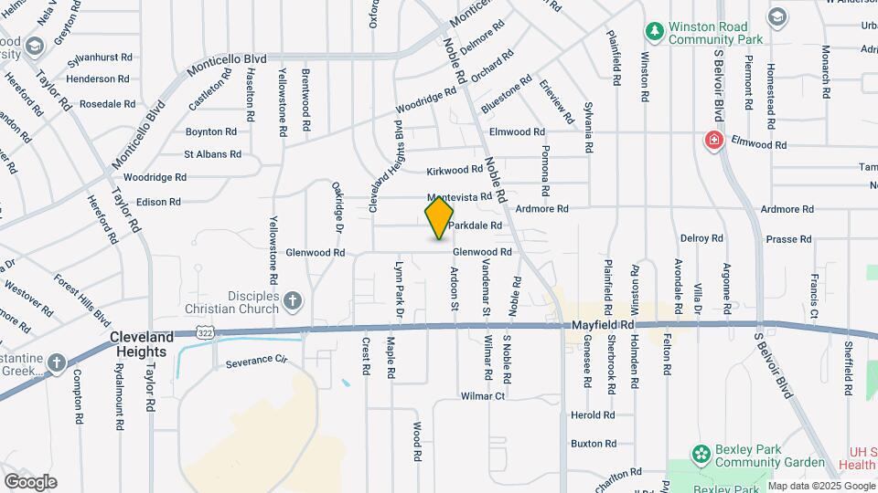 3835 Glenwood Rd Map and Location Details