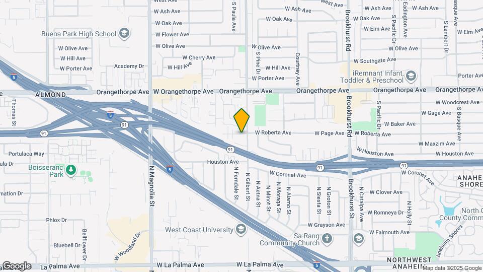 2302 W Roberta Ave, Unit #6 Mapa y Detalles de la Ubicación