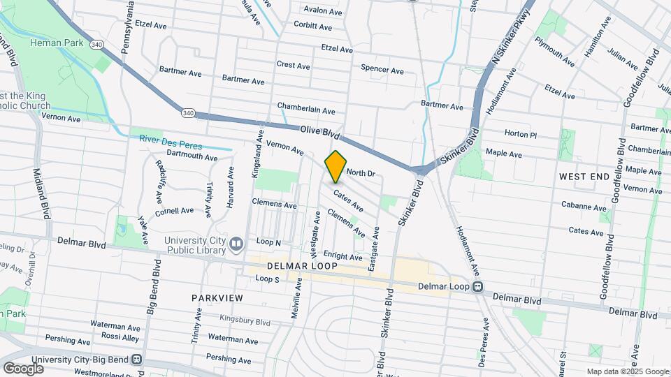 6415 Cates Ave Map and Location Details