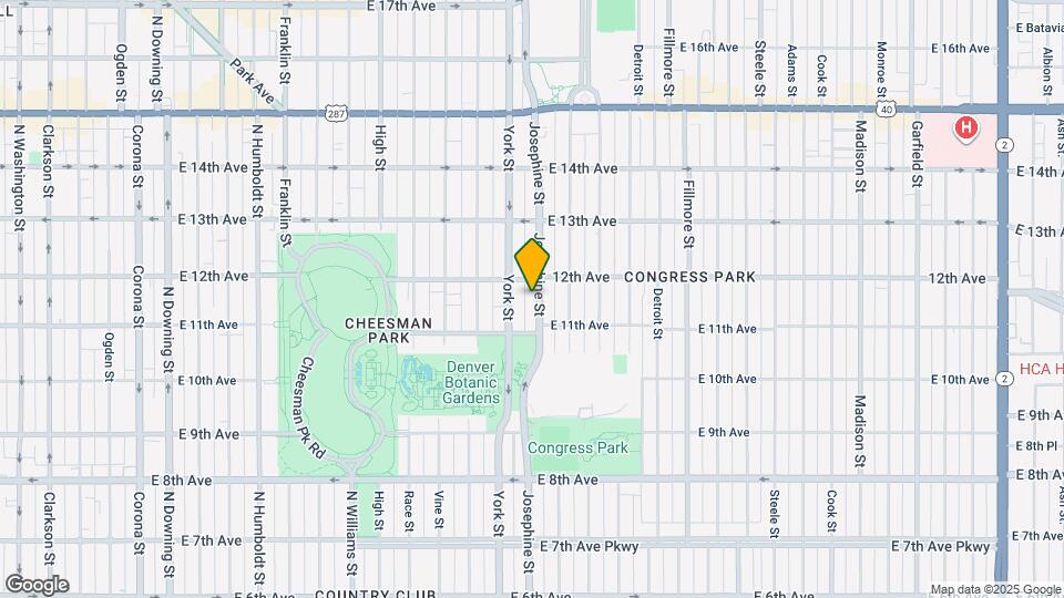 1155 Josephine St Map and Location Details