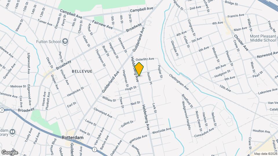 1071 Helderberg Ave Map and Location Details