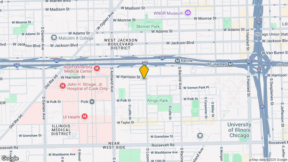 612 S Loomis St Map and Location Details