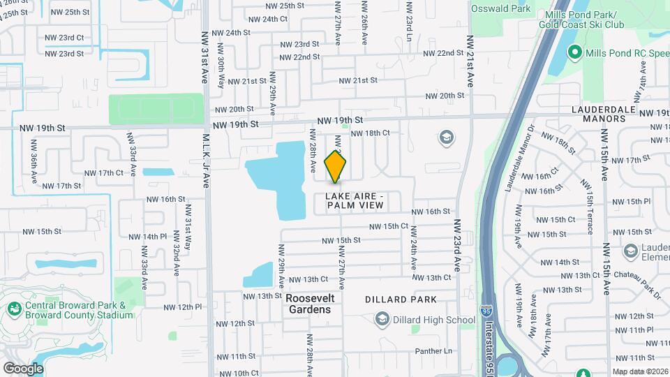 2711 NW 16th Ct Map and Location Details