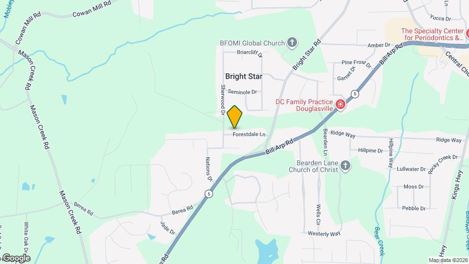 6647 Forestdale Ln Map and Location Details