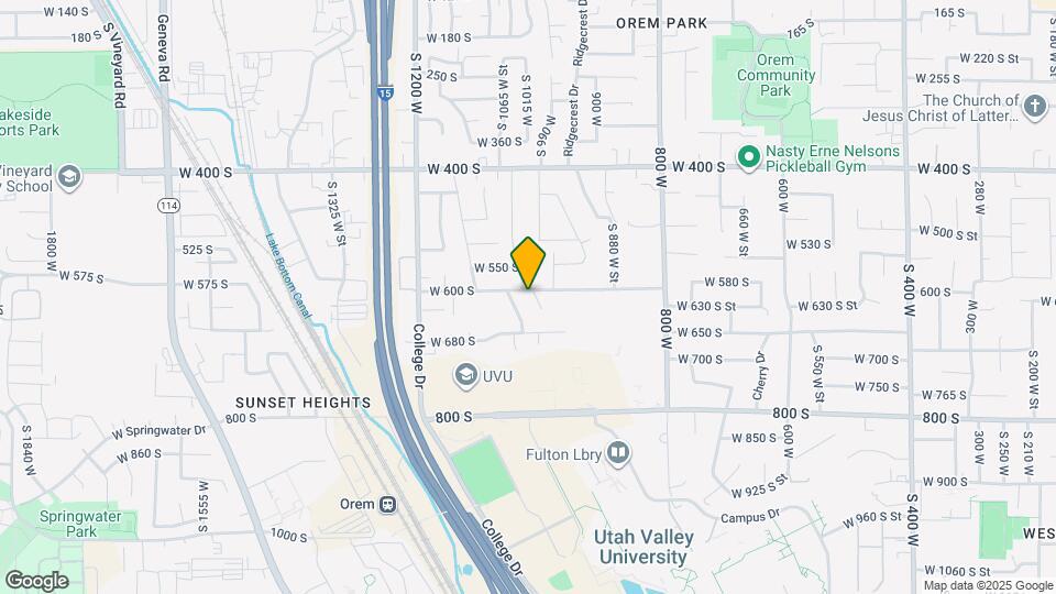 1011 W 600 S Map and Location Details