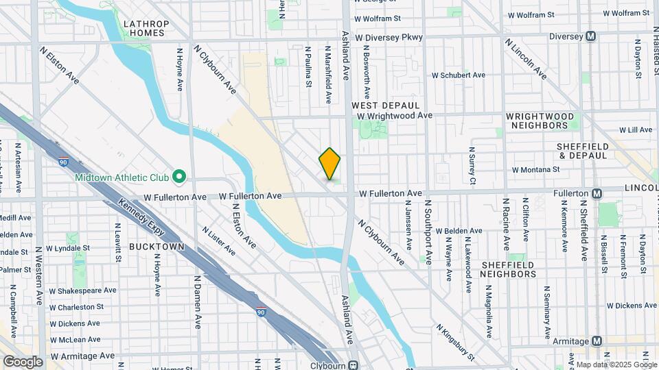 2441 N Clybourn Ave, Unit 2 Map and Location Details