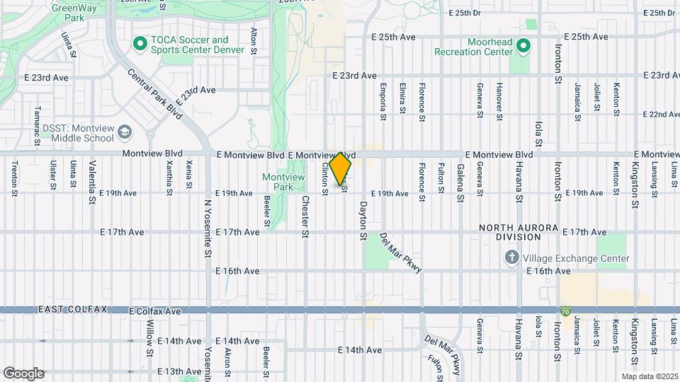 East 19th Ave Map and Location Details