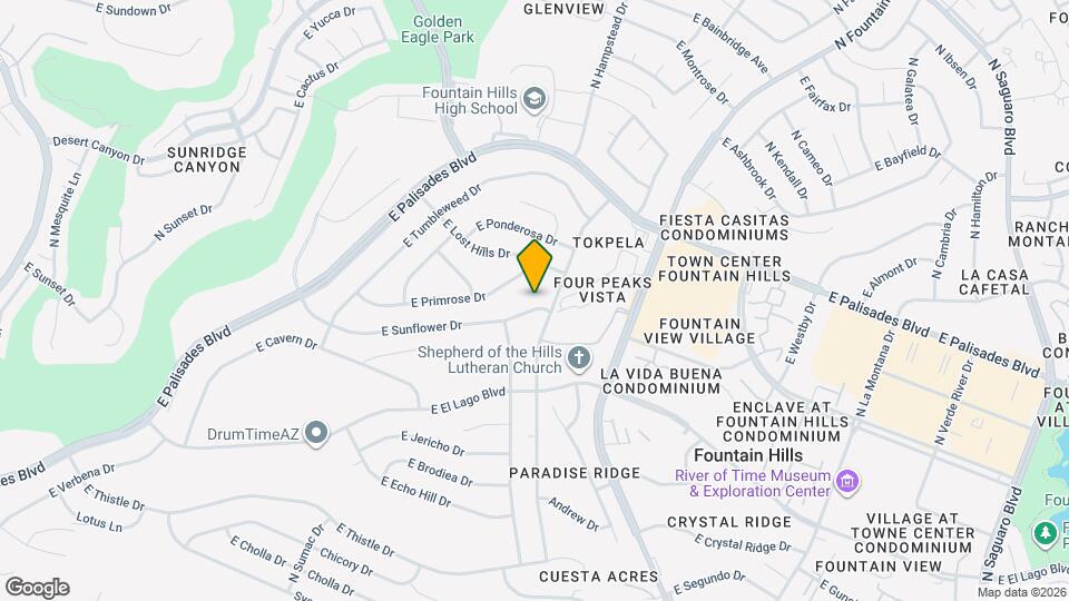 16044 E Sunflower Dr Mapa y Detalles de la Ubicación