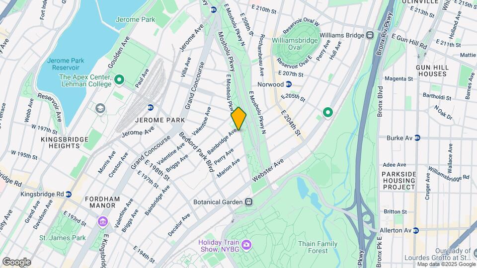 306 E Mosholu Pky Mapa y Detalles de la Ubicación