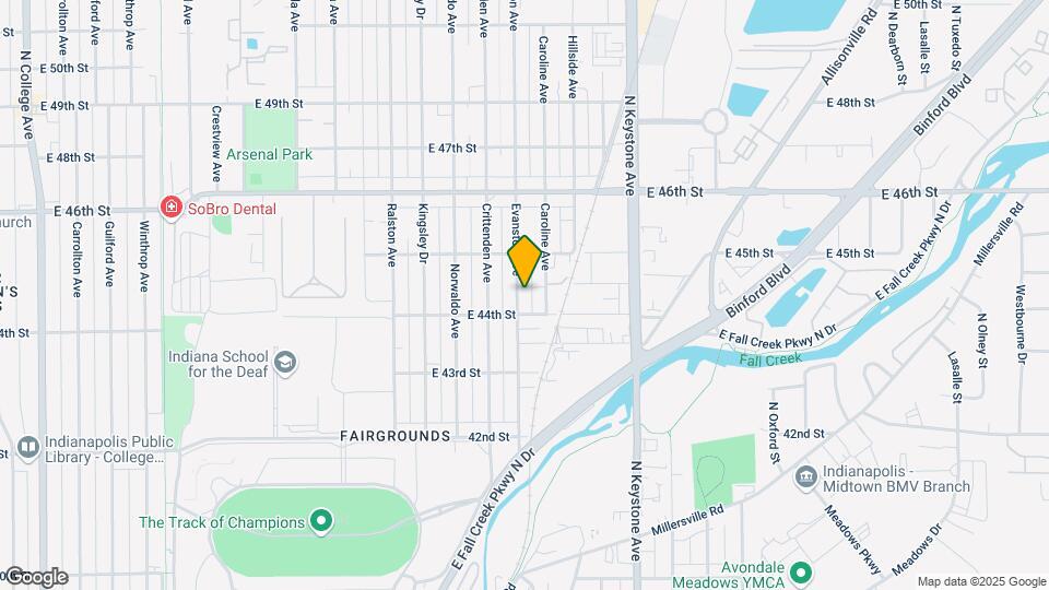 4417 Evanston Ave Map and Location Details