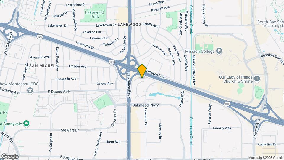1271 Lakeside Dr, Unit FL2-ID1390 Map and Location Details