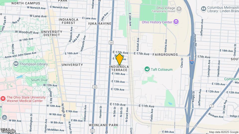 395 E 15th Ave Mapa y Detalles de la Ubicación