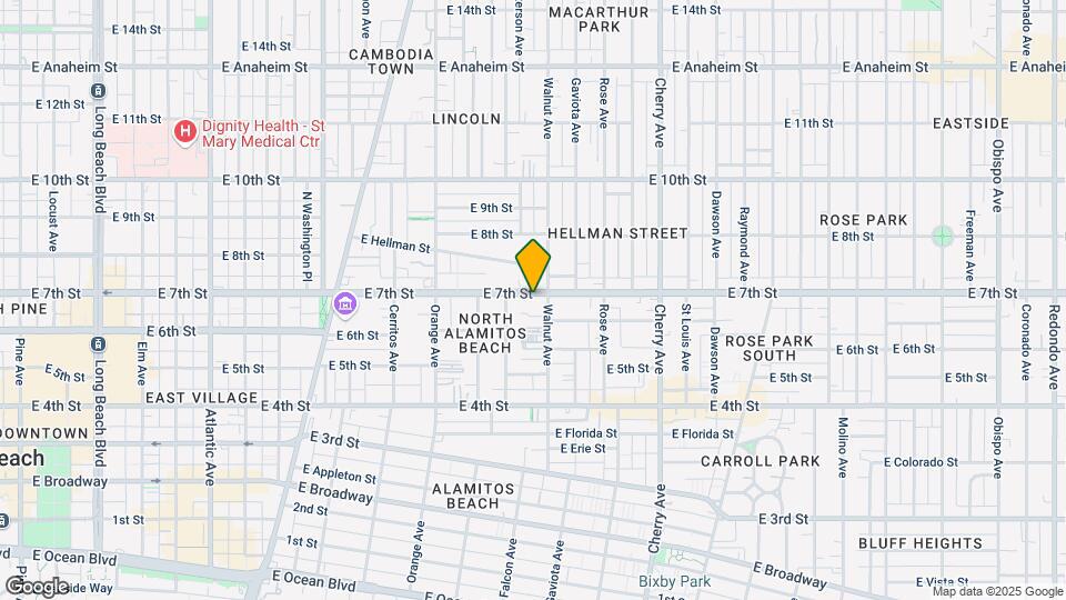 1530 E 7th St Map and Location Details