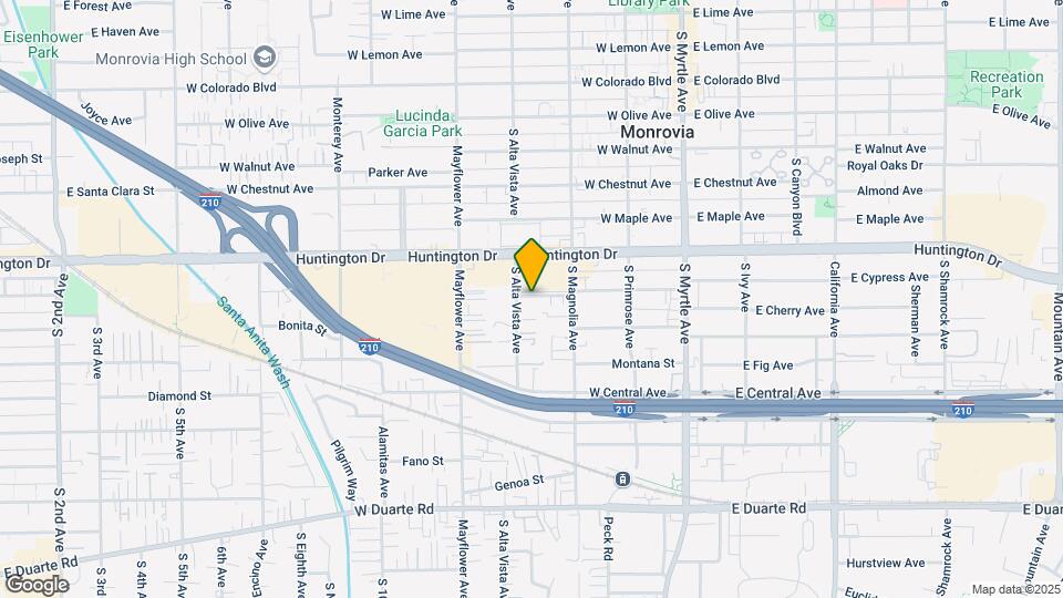 1206 S Alta Vista Ave Map and Location Details