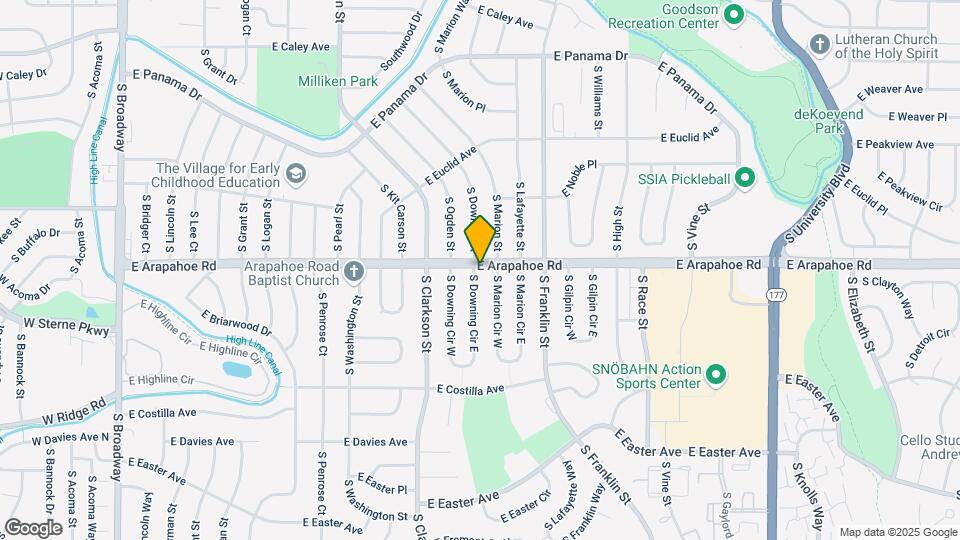 6702 S Downing Cir E Map and Location Details