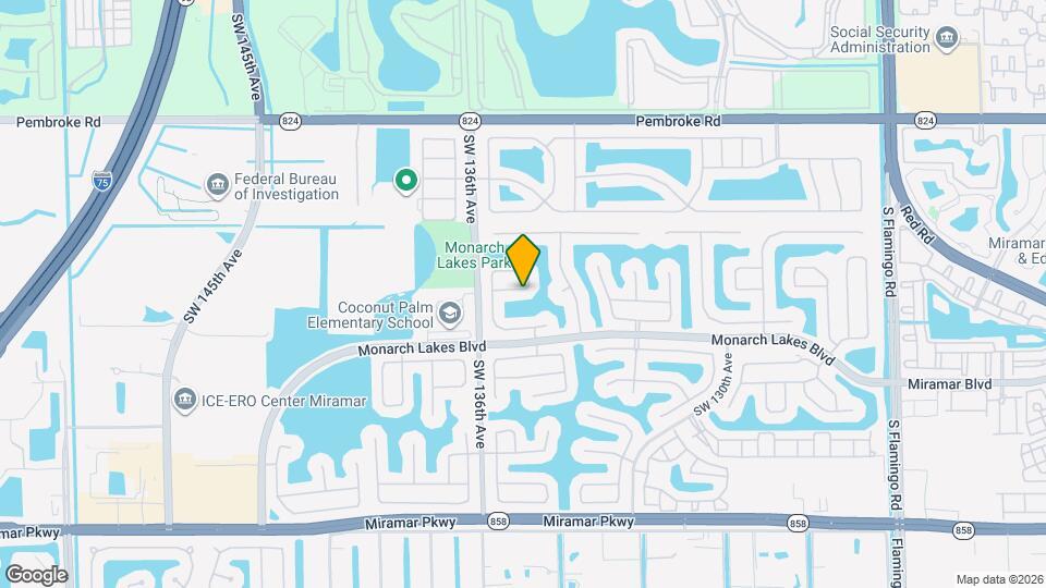 13438 SW 23rd St Map and Location Details