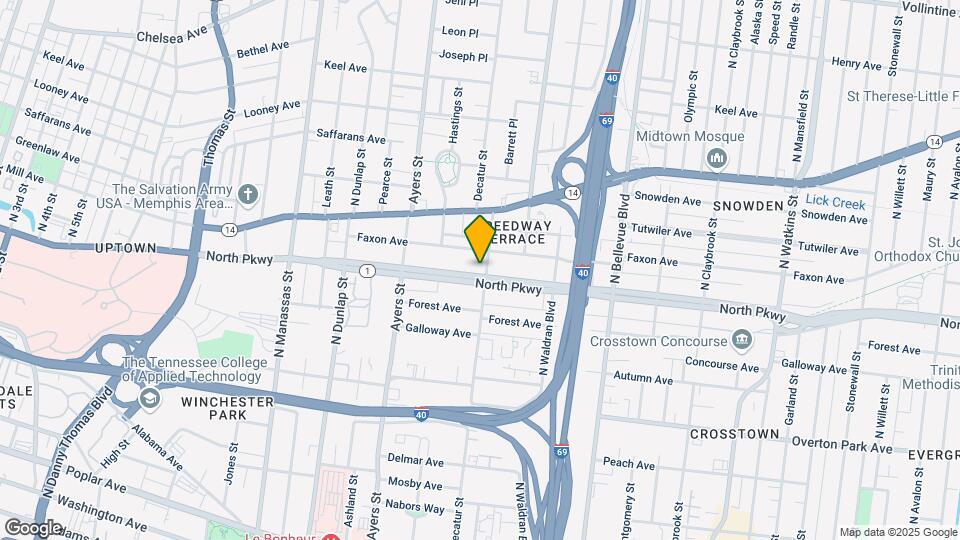 1010 North Pkwy Map and Location Details