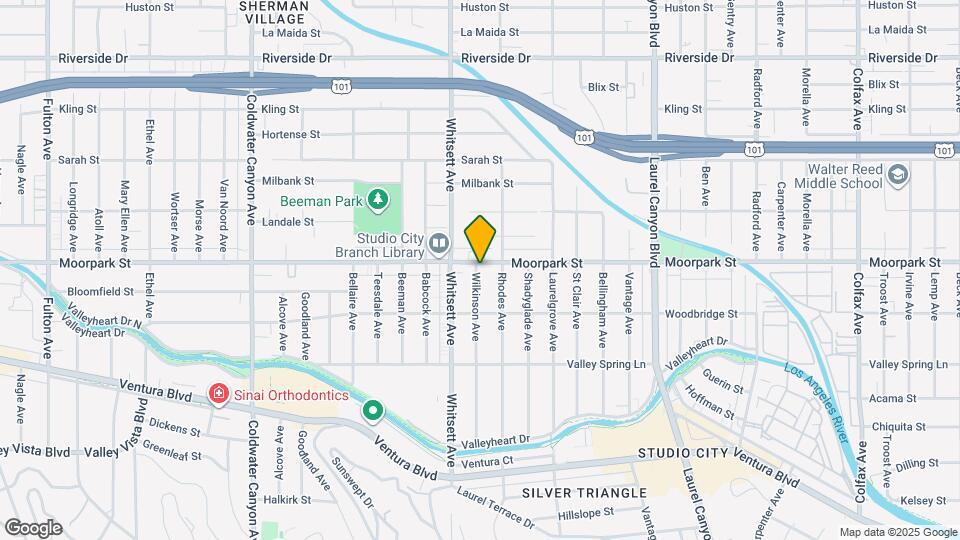 12426 Moorpark St Map and Location Details