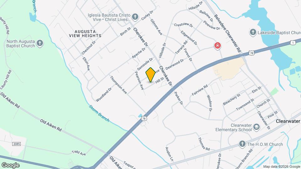 343 Hill St Map and Location Details