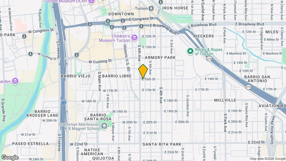 112 E 16th St Map and Location Details