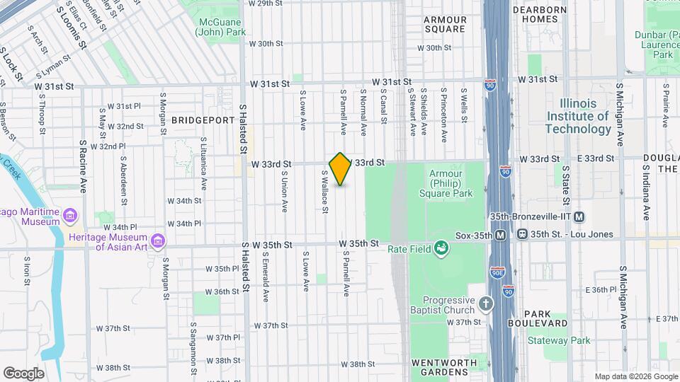 3340 S Parnell Ave, Unit 2R Map and Location Details