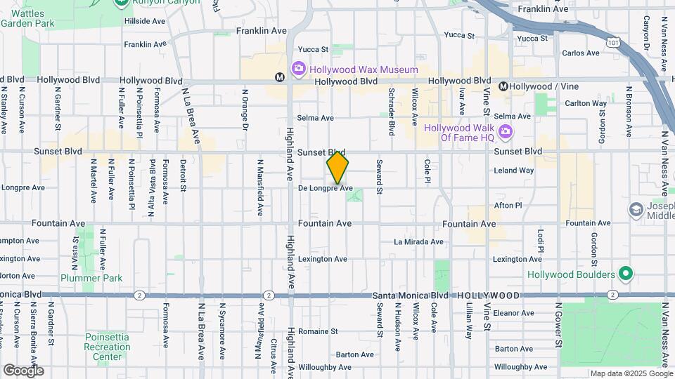 6680 De Longpre Ave Map and Location Details